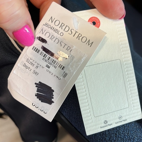 Billabong Track Jacket “Locals Only” Bomber Terry Lined Striped Trim NWT - Picture 10 of 16